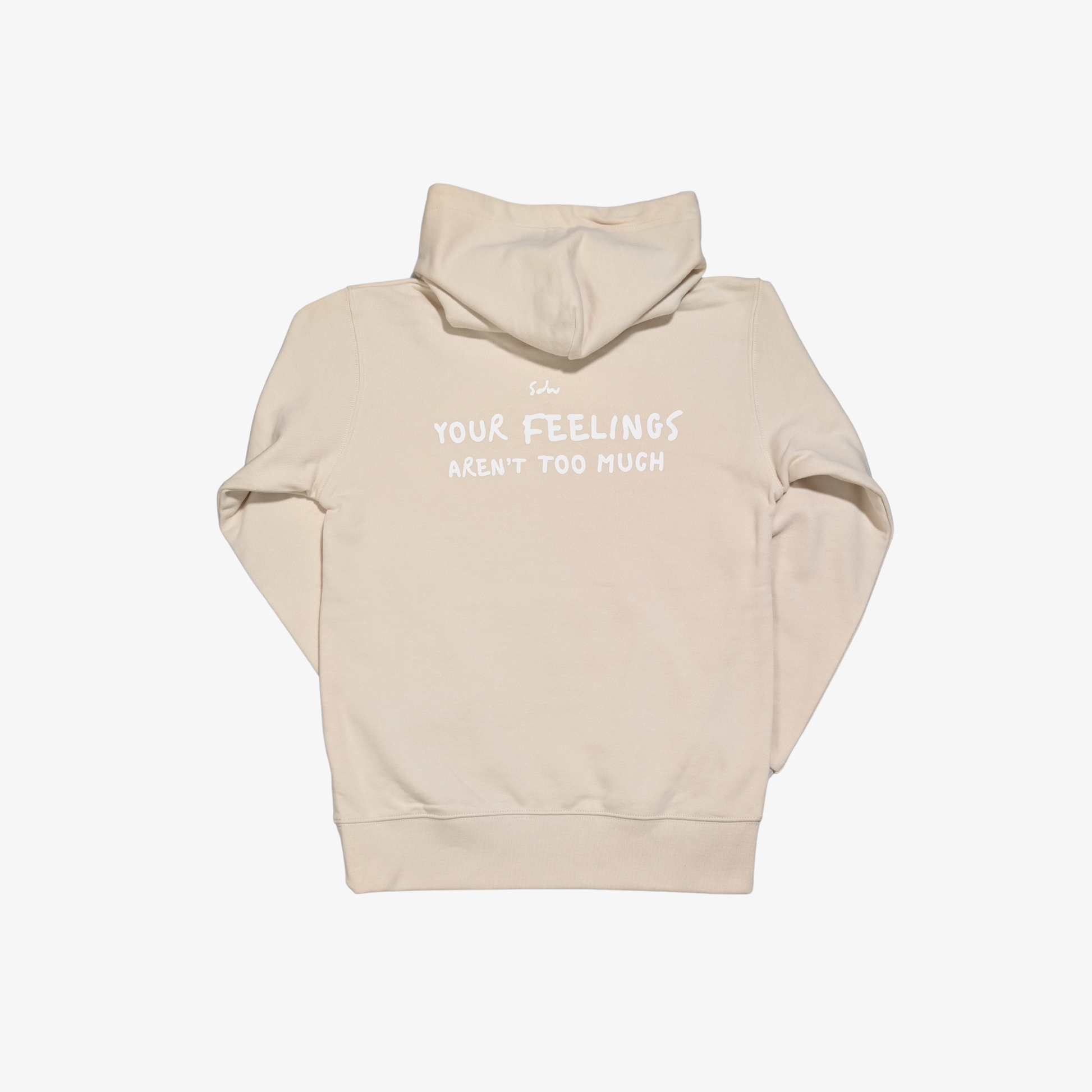 Beige hoodie for slower days. Made from heavyweight cotton, this hoodie feels soft on the inside with enough weight to keep you warm without overheating. Comfortable for long days out or quiet time in.