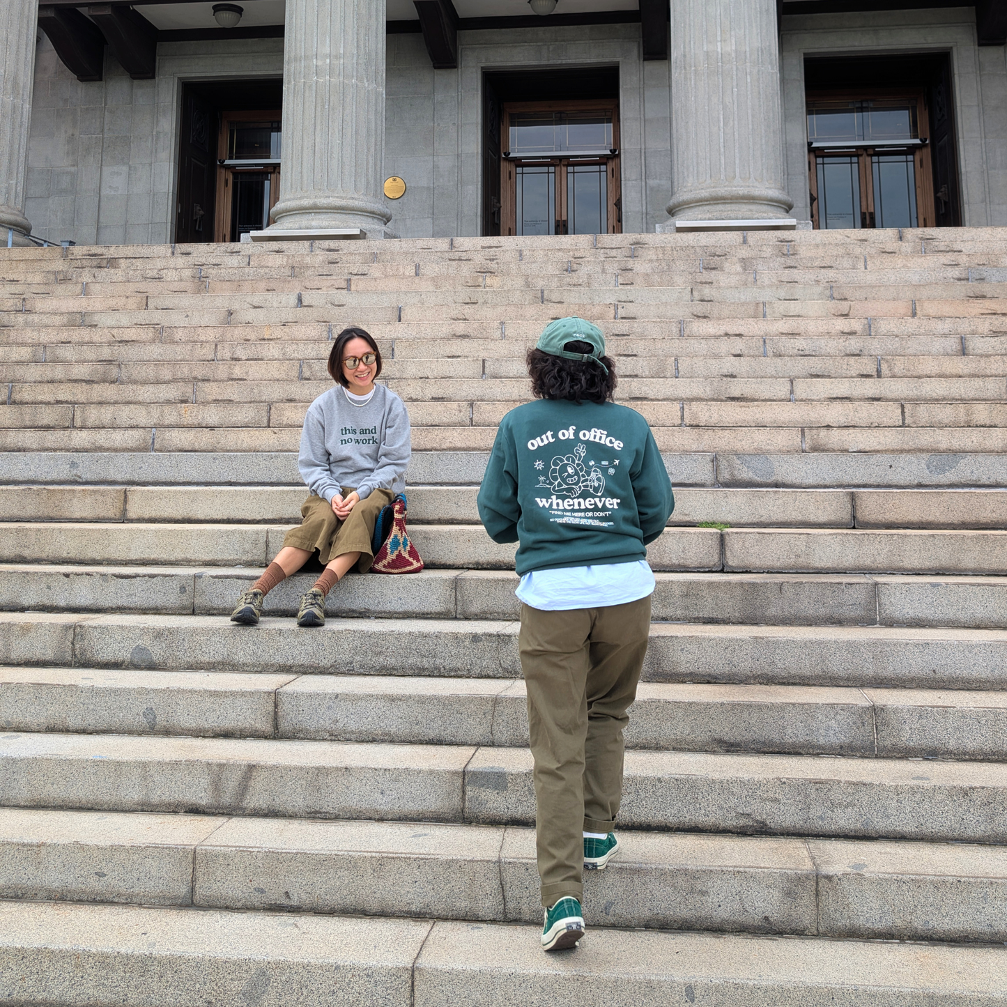 Out Of Office Whenever Sweatshirt — Green