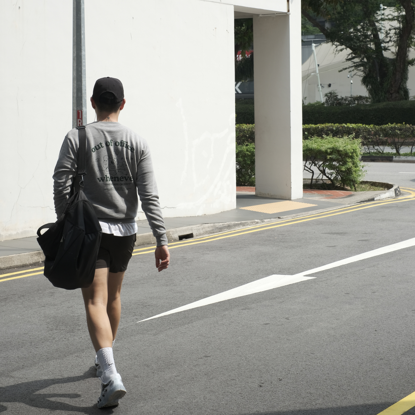 Out Of Office Whenever Sweatshirt — Grey
