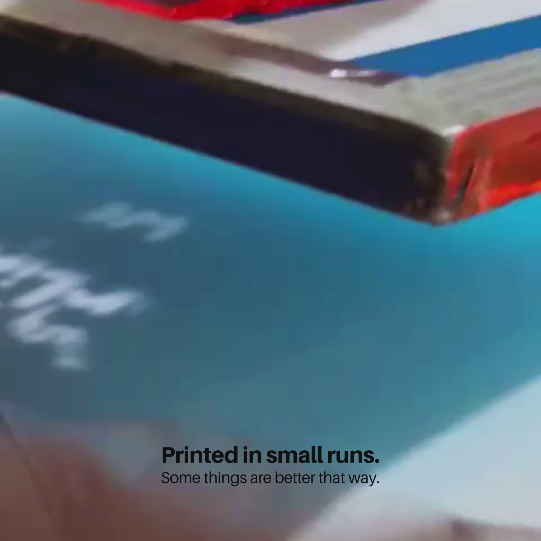 Load video: Small batch printing, silkscreen printing by hand