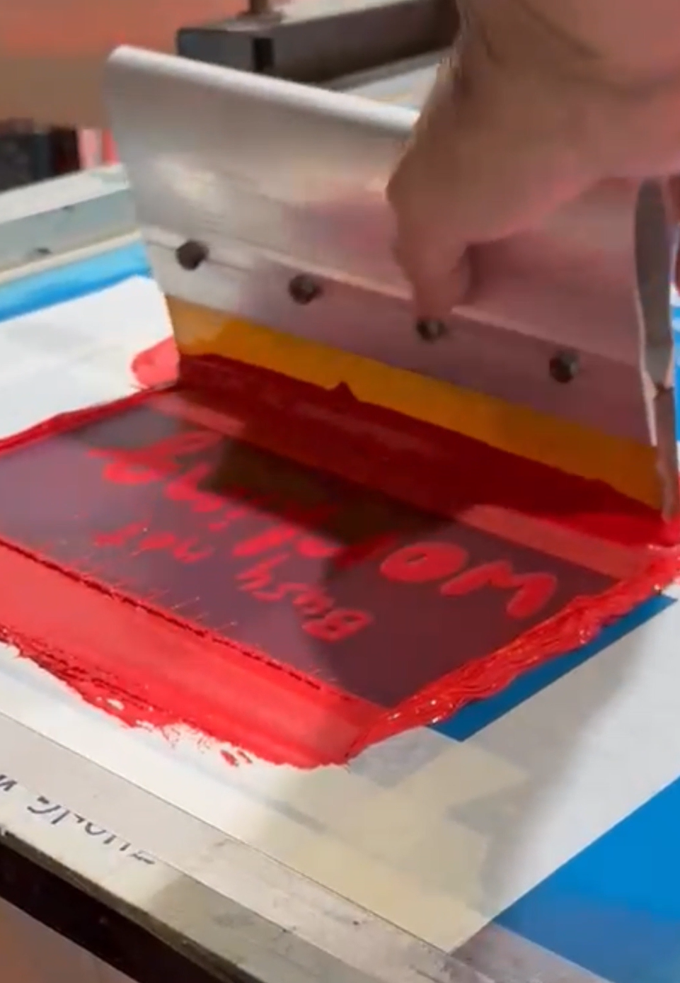 Load video: Shirts with something to say. The making of a tee, silkscreen printed, hand made in Singapore